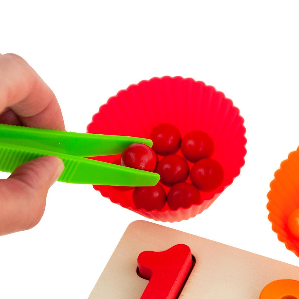 TG67019 Wooden Caterpillar Train Educational Puzzle Learning Numbers