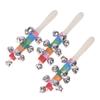 1Pc Cross Rainbow Hand Ring Colorful Ring Colorful Cross Ring Baby And Child Bell Puzzle And Early Education Toys