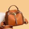 High-quality genuine leather women's soft shoulder bags fashion tassel female messenger bags