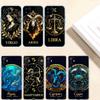 12 Constellation Card Phone Case for Motorola Edge 20 30 S30 40 50 Fusion Lite Plus Pro Ultra Neo One Action Zoom Hyper Power Macro Vision