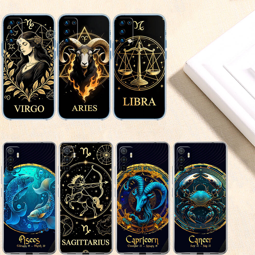 12 Constellation Card Phone Case for Motorola Edge 20 30 S30 40 50 Fusion Lite Plus Pro Ultra Neo One Action Zoom Hyper Power Macro Vision