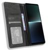 For Sony Xperia 1 V Retro PU Leather Phone Case Stand Wallet Flip Magnetic Cover