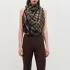 KIMZISU Half&Half Plaid Square Scarf 95 _ BEIGE