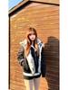 Men's Winter Shearling-Collar Cotton Jacket: Thick, Warm, Plush-Lined Outerwear