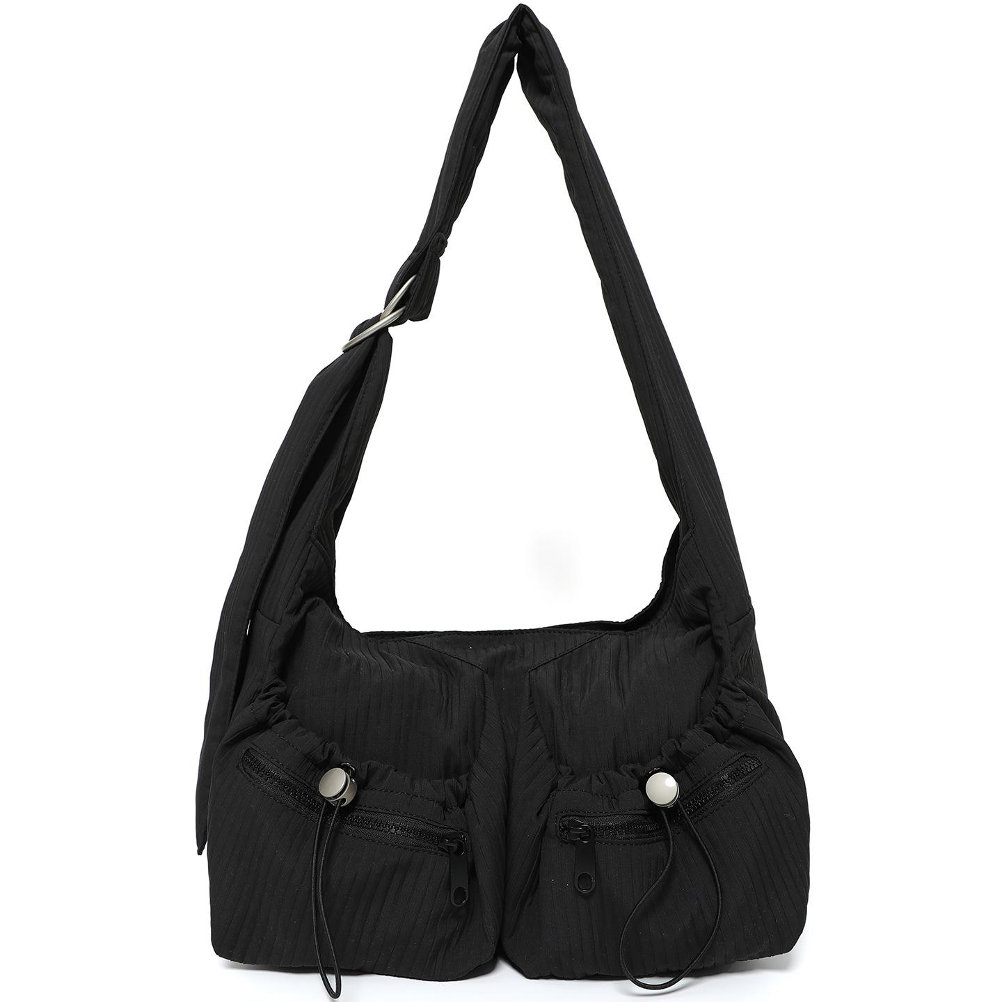 Вместительная сумка кроссбоди, Нишевая сумка, Повседневная сумка-пельмень с широким ремнем, Вместительная сумка-тоут