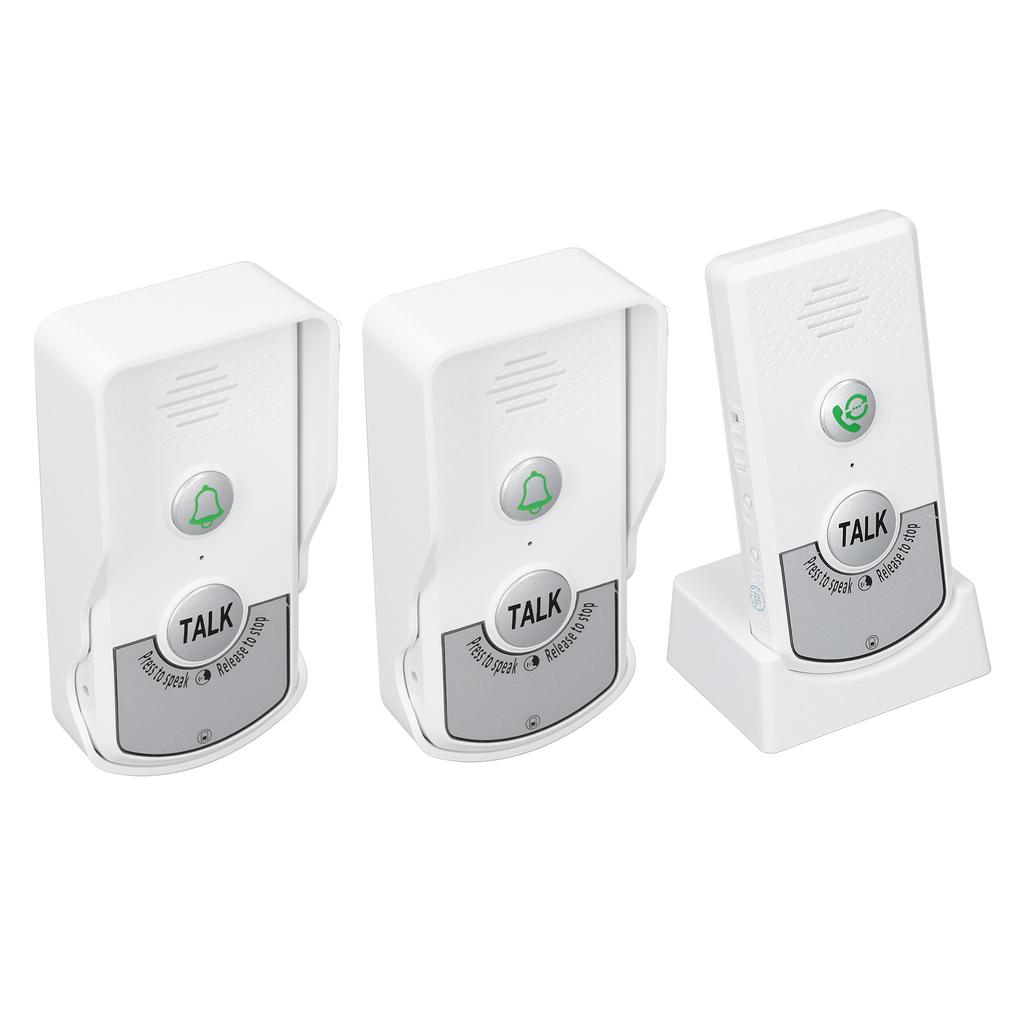 Wireless Voice Intercom Doorbell 410 To 490MHz IP54 Waterproof 1000m Distance Home Doorbell