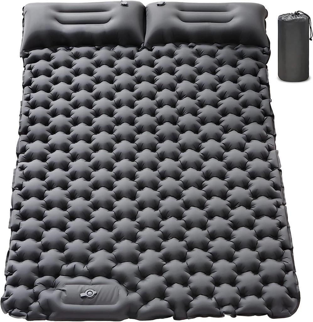 Outdoor Inflatable Mat Camping Foot Pump Moisture-Proof Double Sleeping Pad Lunch Break Car-Mounted Mattress Pillow Outdoor