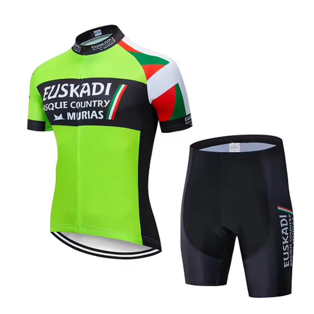 EUSKADI Maglia da Ciclismo Professionale Uomo Abbigliamento Estivo per Ciclismo Maglia da Mountain Bike Ropa Ciclismo Maillot Abbigliamento per Bici Maglietta da Bicicletta