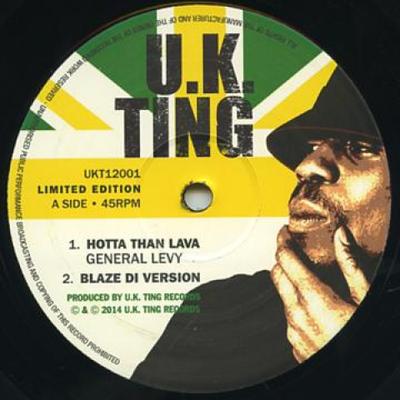 12inch Record GENERAL LEVY - Hotta Than Lava; Blaze Di Version / UK12001 UK Thing 2014 UK Reggae, Ska & Dub