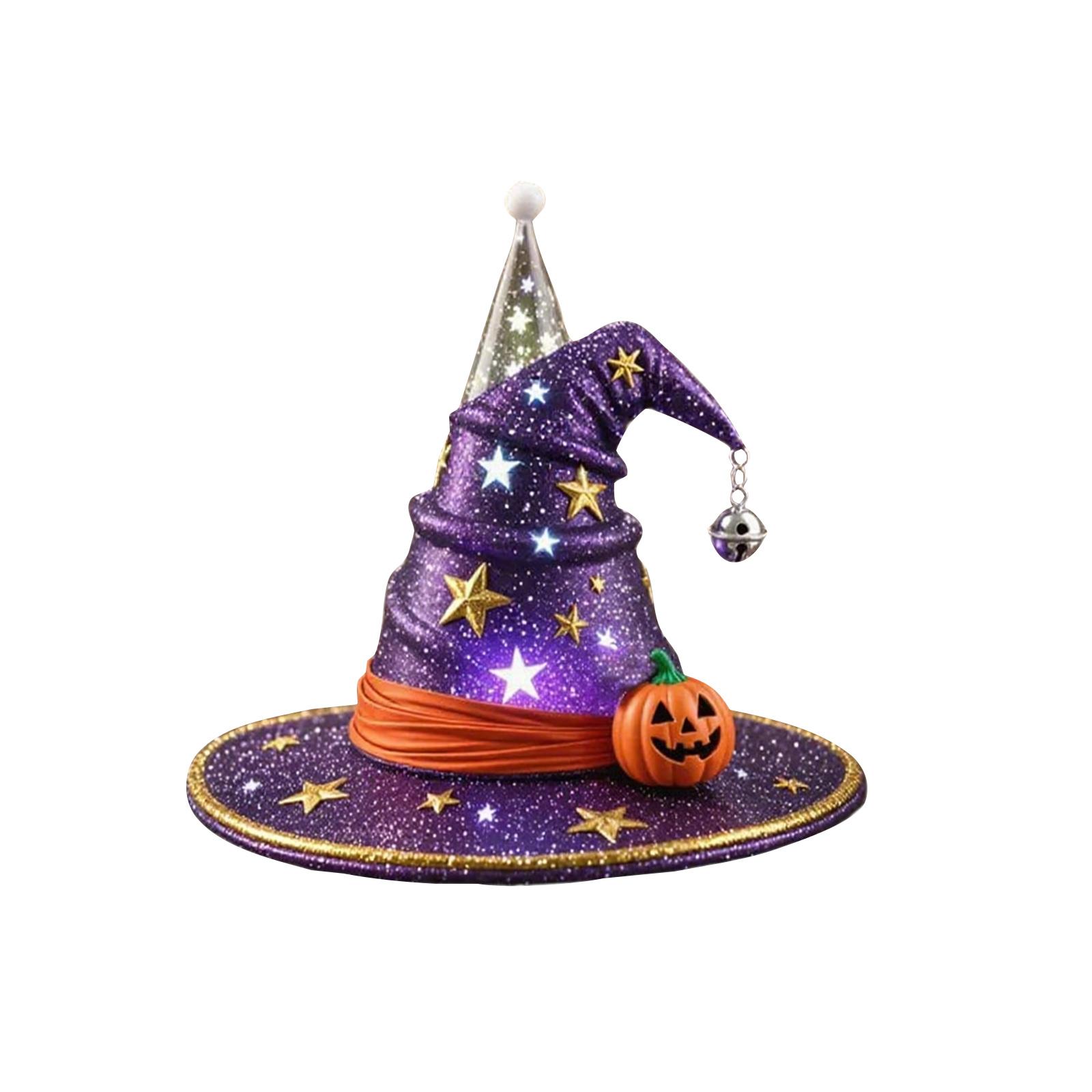 

Witch Hat Night Light LED Halloween Decoration One Size