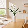 with Leaves Fake Cymbidium Flowers Artificial Cymbidium Faux Flowers  Outdoor Garden Decor