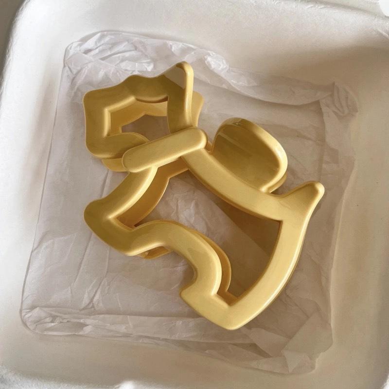 Acrylic Wave Grab Clip for Women 2025 New High-end Hair Clip Large Hair Volume Large Shark Clip Back of the Head Clip