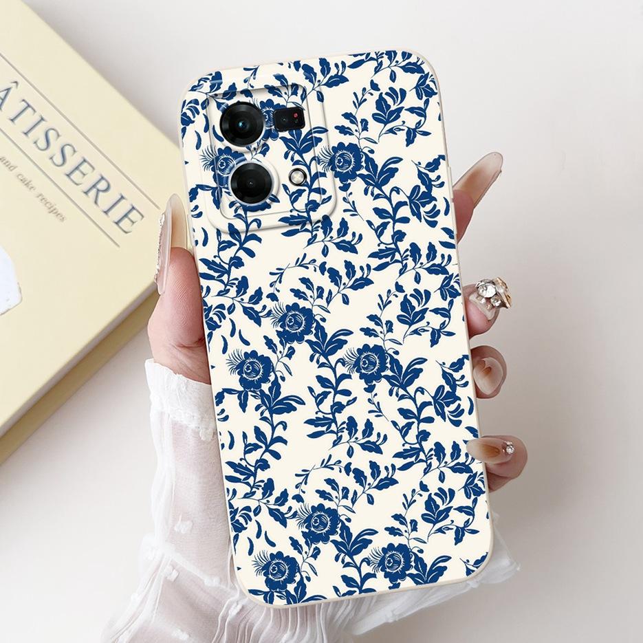 Für Oppo F21 Pro 4G Hülle Reno7 4G CPH2363 Luxuriöse Candy-Lackierte Abdeckung Weiche Silikonhülle Für Oppo Reno8 Reno 7 F21s Pro 4G Fundas