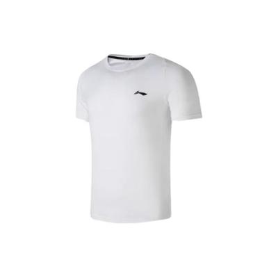 Round Neck Quick-Dry Cool Breathable Short Sleeve T-Shirt Men Tops White ATSU819-2