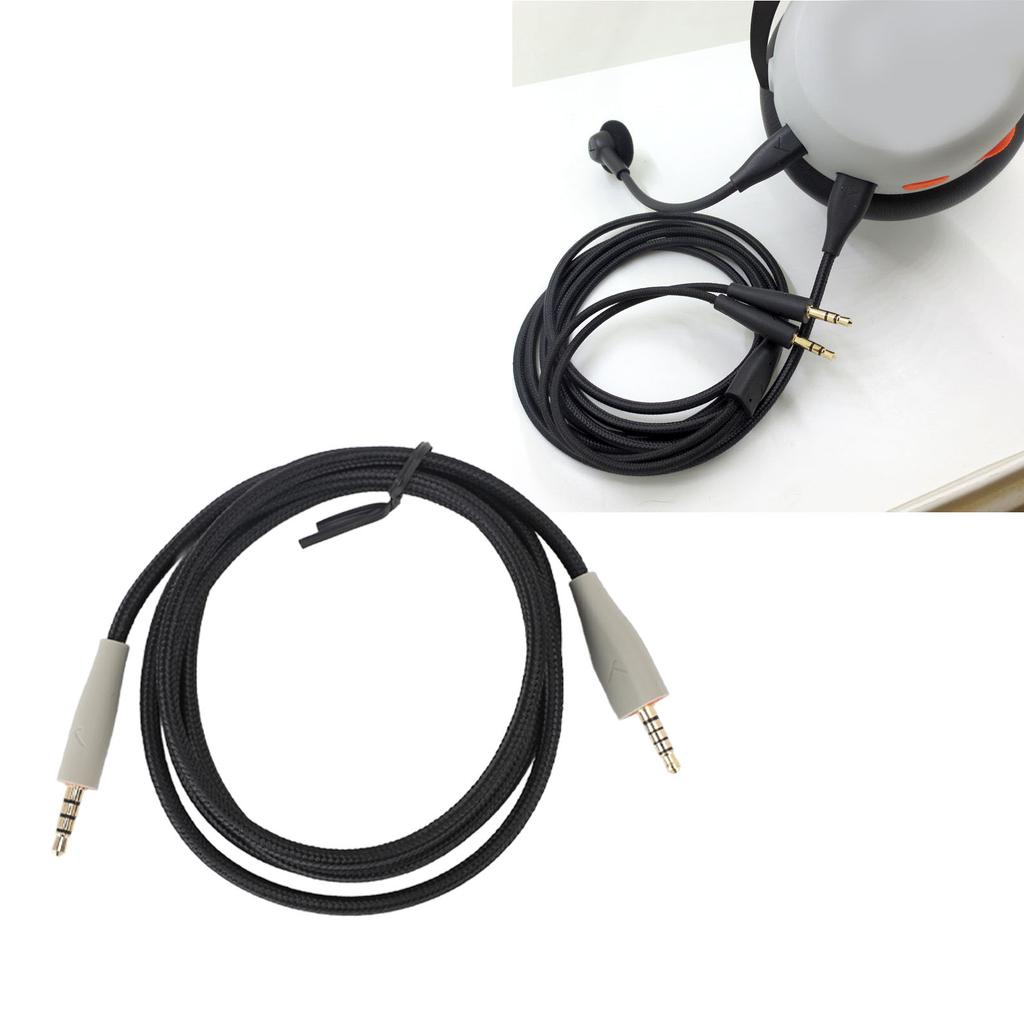 Hdset Cable 3.5mm OFC Replacement for MMX100 Hdphone Plug and Play PC Computer Accessories 1.2m