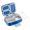 Lunch Box Termica in Acciaio Inossidabile per Bambini, 2 Scomparti, Ermetica, Contenitore Bento, per Scuola, Ufficio, Picnic