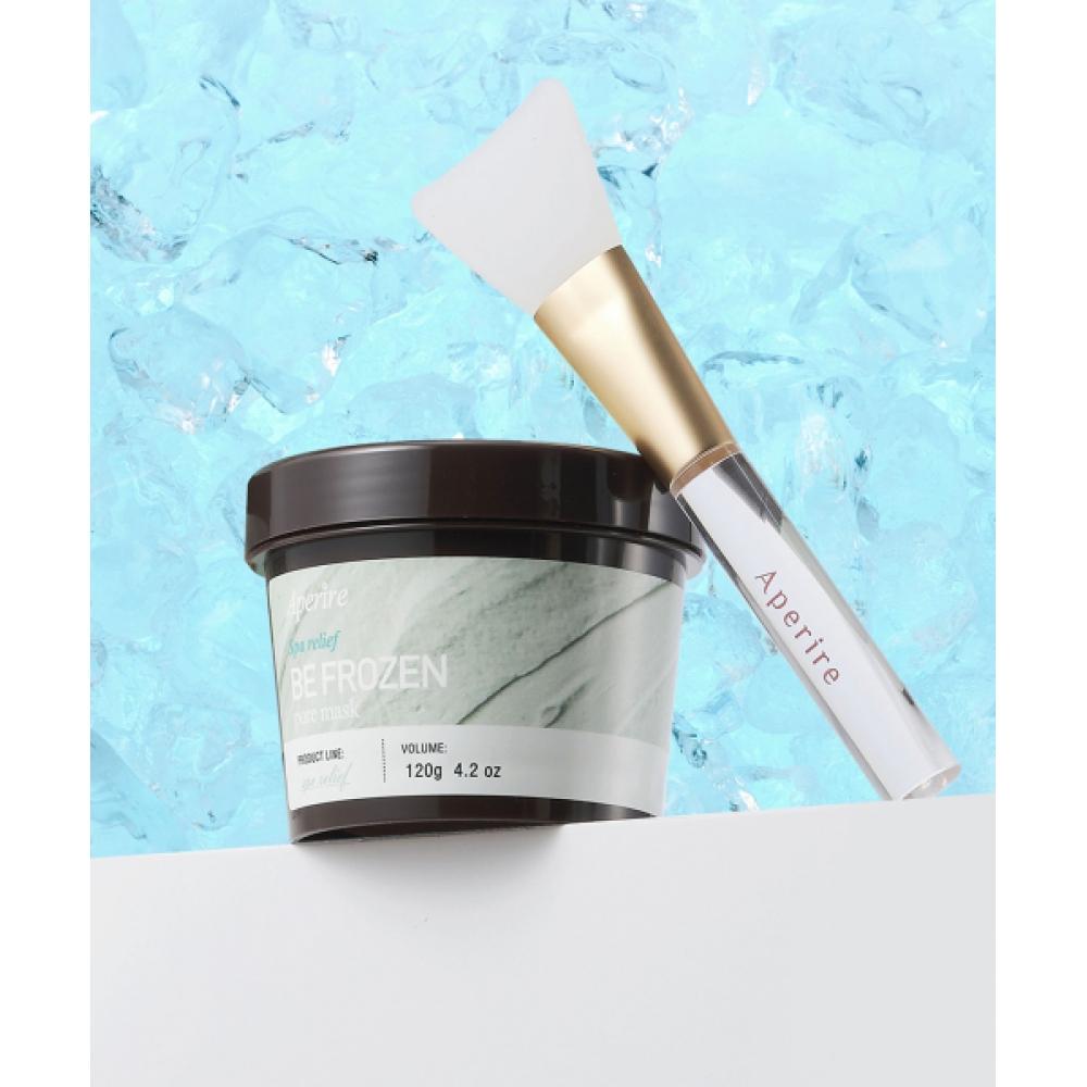 Aperire Spa Relief Be Frozen Glacium Cooling Pore Pack 120g Glacier Pore Pack+Pack Brush