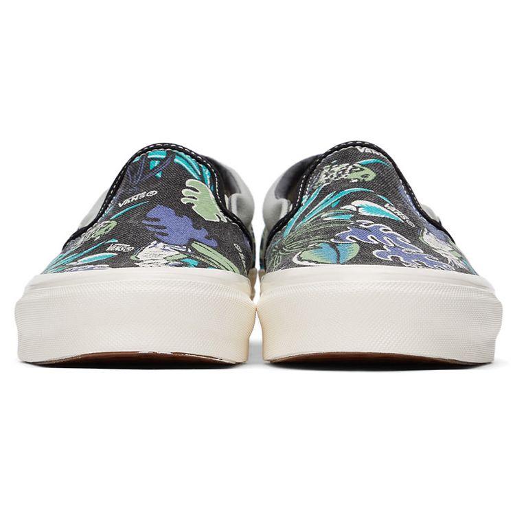Vans OG Classic Slip-On LX Parrot Hawaiian - Black Unisex Sneakers Green VN0A45JK4KX
