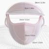 Ice Silk Face Mask UV Protection Breathable Cycling Cover with Brim Quick Dry Hanging Ear Headband Outdoor Accessories