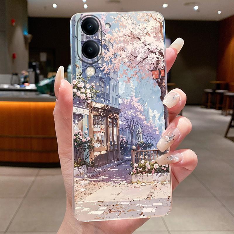 Casing For Vivo Y04 Case Luxury Dragon Cute Cool Boys Girls Back Cover For VivoY04 Vivo Y 04 Y29s Y29t 5G Transparent Phone Case