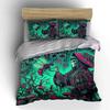 "Cyberpunk Artwork Science Fiction Set" Soft Skin-Friendly Bedding Set Includes 1 Duvet Cover And 2 Pillowcase Gift