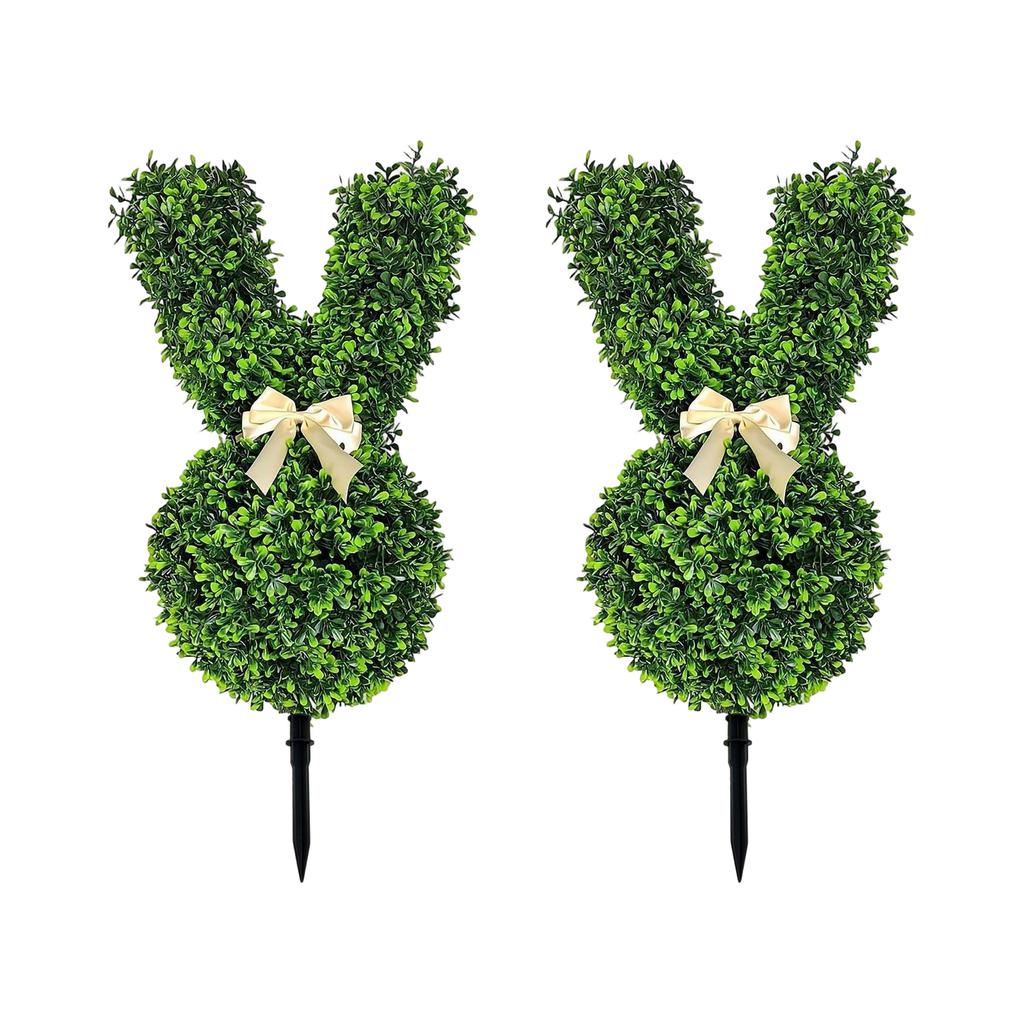 Tvarované rostliny, Umělé zelené rostliny, Vhodné pro velikonoční výzdobu verandy venkovní vnitřní