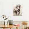 Galloping Horse Frameless Canvas: High-Definition Oil & Inkjet Print