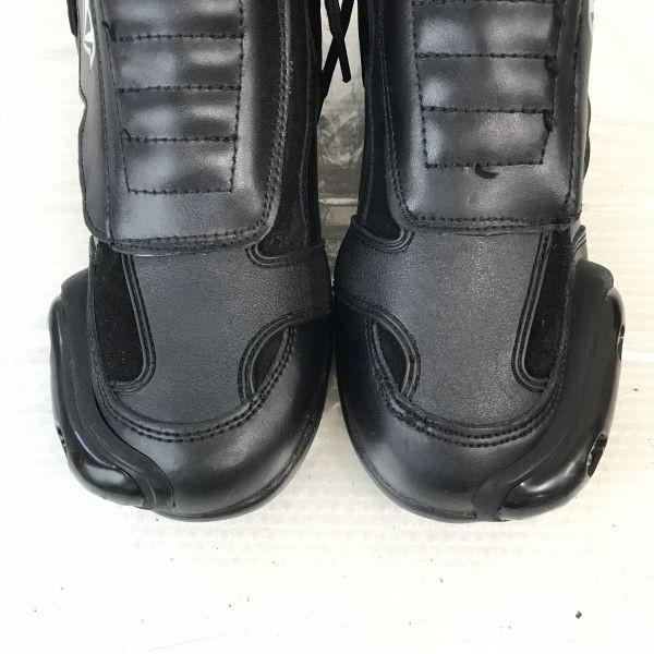 VEGA Riding Short Motorcycle Boots Size L US10 26.5-27.0cm Black On-Road Riders Cushion Shoes(USED)