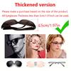 Car Glasses Box Press Switch Sun Visor Glasses Holder Internal Soft Fabric Scratch Resistant Shock-proof Eyeglasses Storage Case