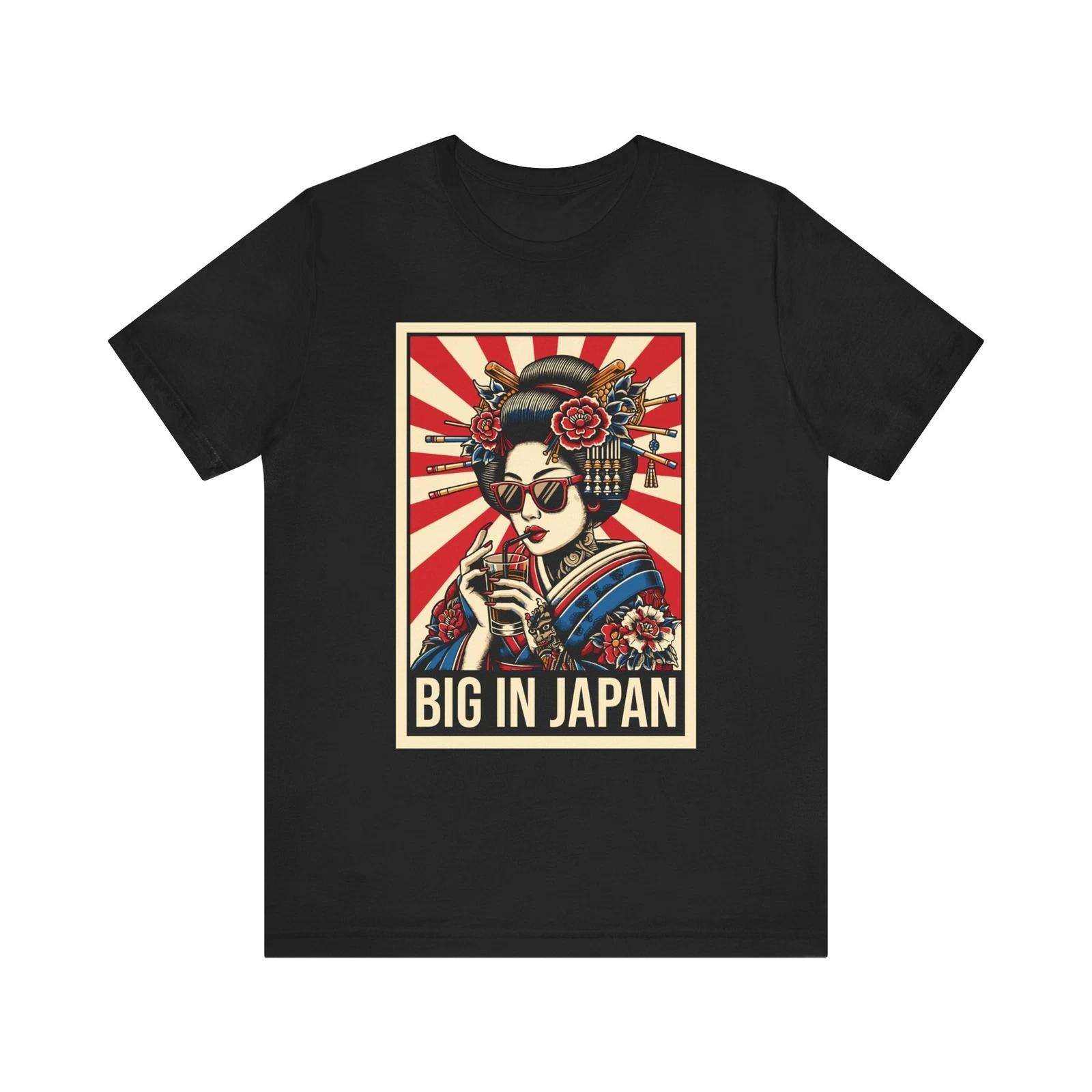 

Футболка «Big In Japan», Винтажная японская футболка с графикой, Футболка 80-х, Рубашка в ретро-стиле M