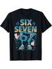 Unisex Meme 67 Sechs Sieben 6 7 Italienisches T-Shirt