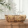 Rattan Woven Storage Basket Tray for Snacks & Sundries