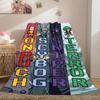 One Punch Man Trendy 2D Print Flannel Blanket, Cartoon Theme for Home Decor, All-season Bed Travel Blanket_LIAN