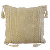 Beige Cotton Cord Cushion Cover 40/40 Natural Decorative Cushion Covers