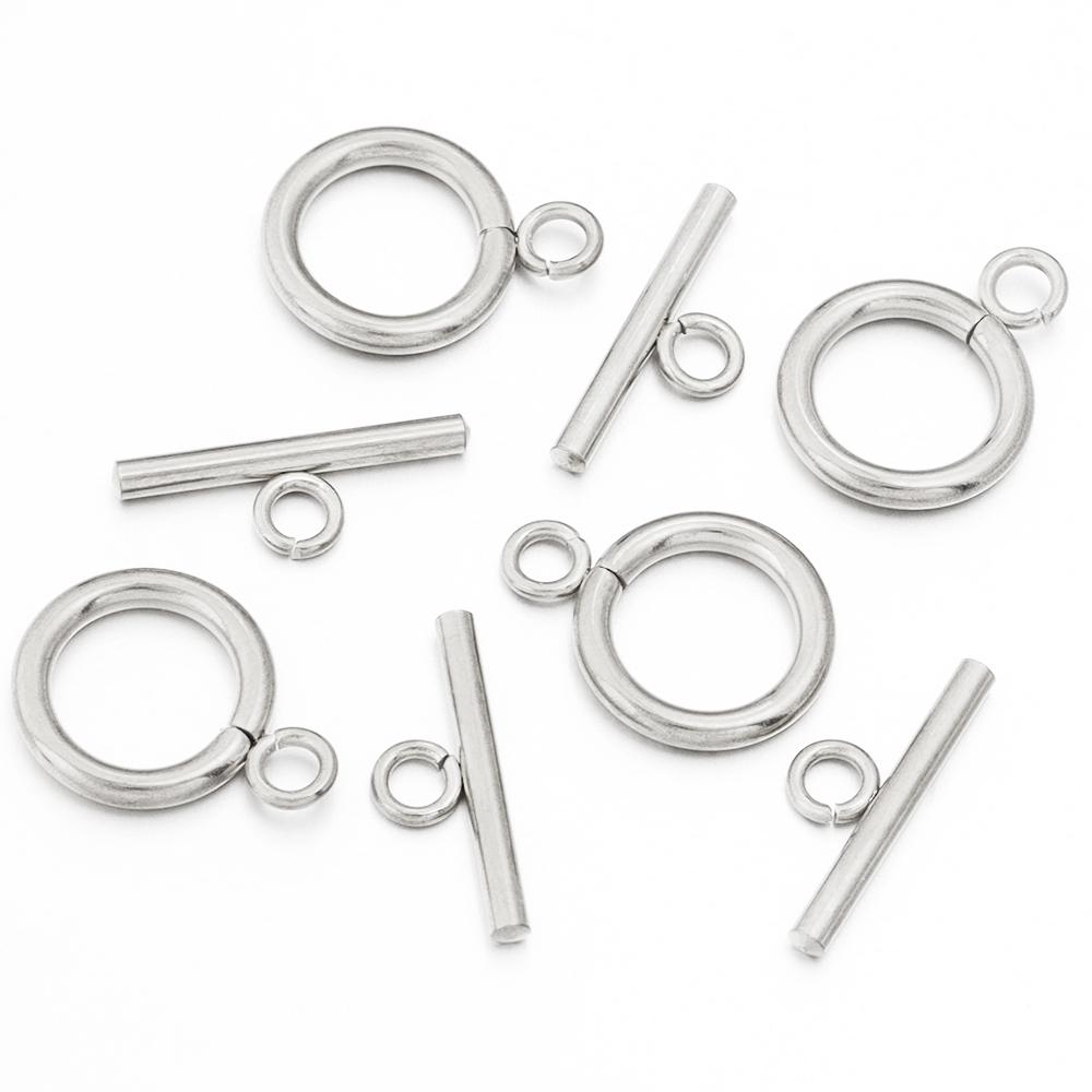 

4-5Sets/Lot Metal OT Clasps Connectors For Bracelet Necklace DIY Toggle Clasps Buckle Jewelry Making Supplies Connectors