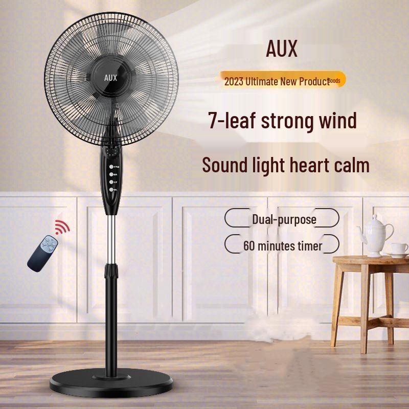AUX Low-Noise High-Power Vertical Floor Fan for Home & Office