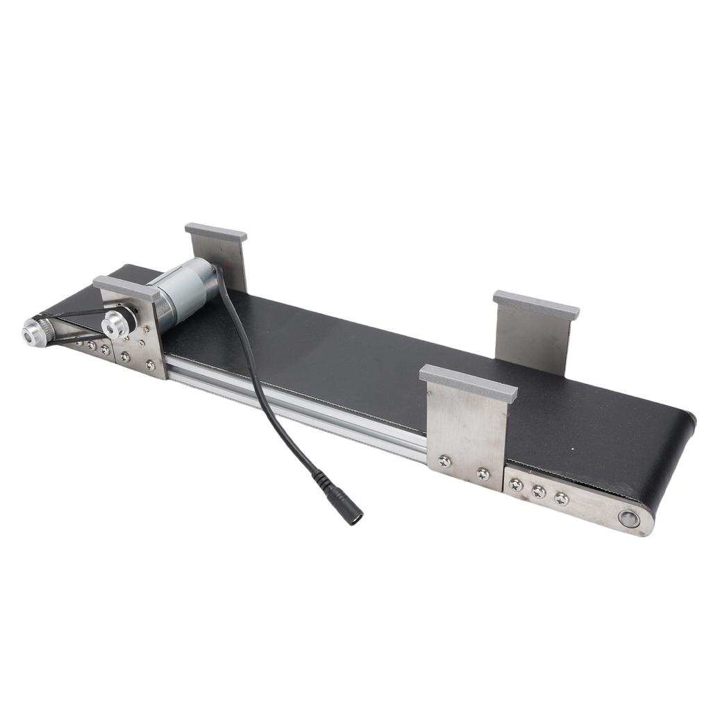 Desktop Conveyor Belt 10x50cm 0-167RPM Adjustable Single Way Electric Small Conveyor Belt with Speed Controller Desktop Conveyor