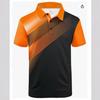 Mens Breathable Short Sleeve Polo Shirt With Digital Print Quick-Dry Loose Fit Casual Wear