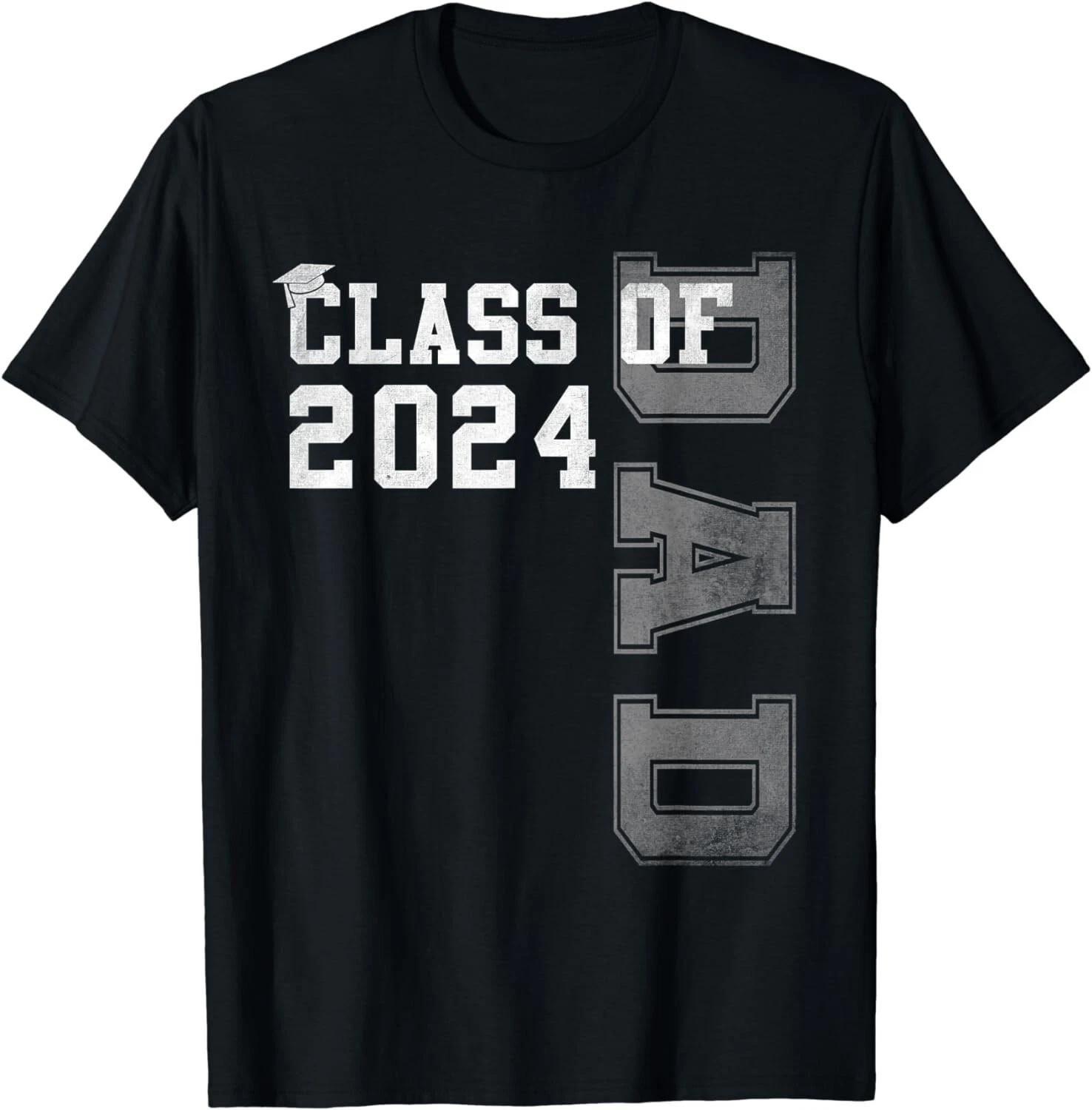 Dad Senior 2024 Proud Dad Of A Class Of 2024 Graduate Father Gift Unisex T-Shirt S