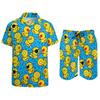 Psychedelic Magic Mushroom Men Sets Printed 3D Print Casual Shirt Beach Shorts Oversized 2Pcs Set Vacation Hawaiian Man Suits