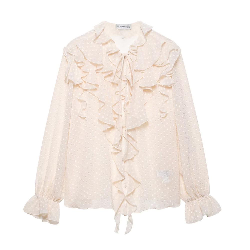 

TAOP&ZA Летний женский элегантный многослойный топ-рубашка с оборками и завязками Small