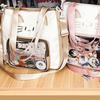 Nylon Transparent Pocket Idol Merchandise Storage Fashion Backpacks Kawaii Cat Itabag  Outdoor
