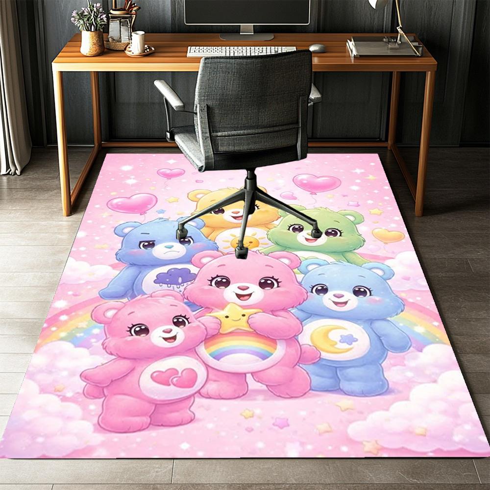 Bear Printed Carpet,Rug,for Office Chair Living Room Bedroom Kitchen Room Decor Gifts.