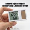Mini Elektronisches Temperatur- und Feuchtigkeitsmessgerät Echtzeit-Digitalanzeige Solarenergie Haushalt Hohe Präzision Lange Batterielaufzeit