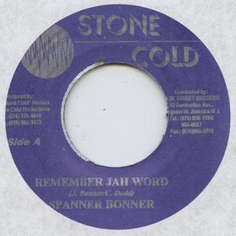 

7-дюймовая пластинка SPANNER BANNER - Remember Jah Word Stone Cold 2001 Ямайка Регги, Ска и Даб