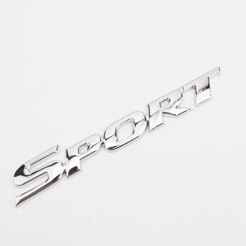 3D Chrome ABS Car Letters Logo SPORT Emblem Badge Sport Stickers Car Rear Trunk Accessories