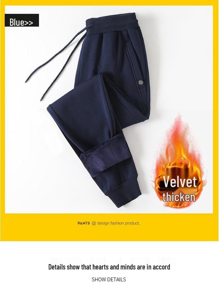 Herren Reine Baumwolle Locker Gerade Bein Jogginghose - Trendig, Lässig, Sportliche Hosen mit Bündchen am Knöchel für Frühling/Herbst.