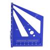 3D Multi Angle Measuring Ruler Woodworking Layout Square Tool 22.5?90 Degree Protractor Aluminum