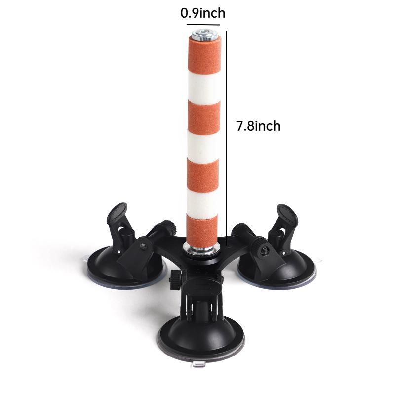 Suction Cup Bird Perch Quartz Sand Trimming Paws Triple Powerful Suction Cups Ideal Bird Window Perch for Any Smooth Surface