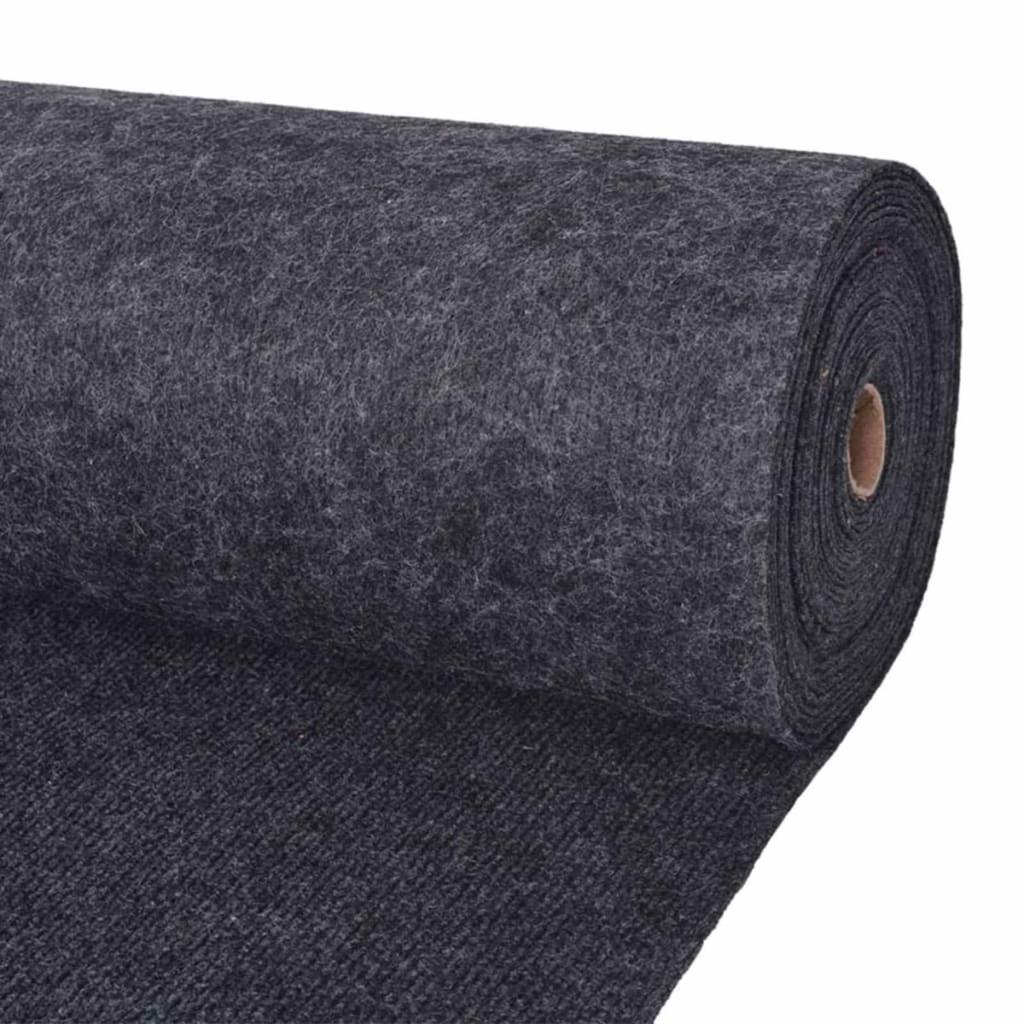 Runner Rug Anthracite 1.2 x 10 m Polyester